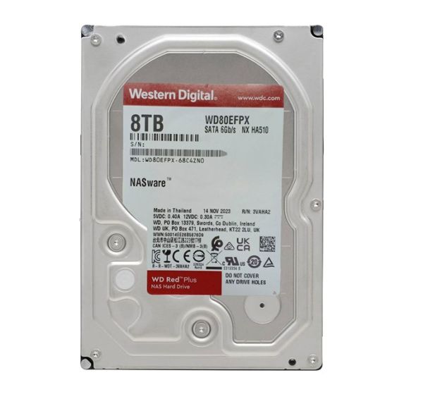 WD 8TB Red Plus NAS 3.5'' 5640Rpm Sata3 -WD80EFPX
