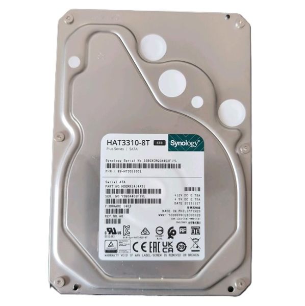 Synology HAT3310-8T 8TB 5400RPM NAS HDD