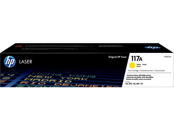 HP W2072A Sarı Toner No 117A