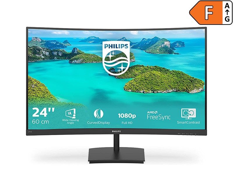 Philips 241E1SC/00 23.6'' 4ms FHD Curved FreeSync
