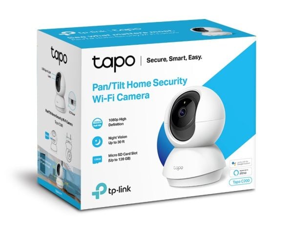 Tp-Link Tapo C200 Gece Görüşlü PTZ 360 Wi-Fi Cam