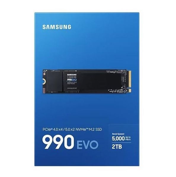 Samsung 990 Evo 2TB M.2 NVMe SSD (5000-5000MB/s)