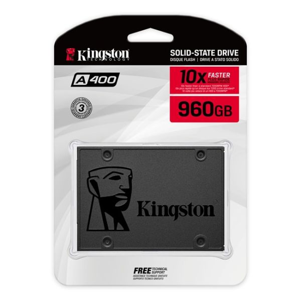 Kingston A400 960GB 2.5'' SATA SSD (500-450MB/s)