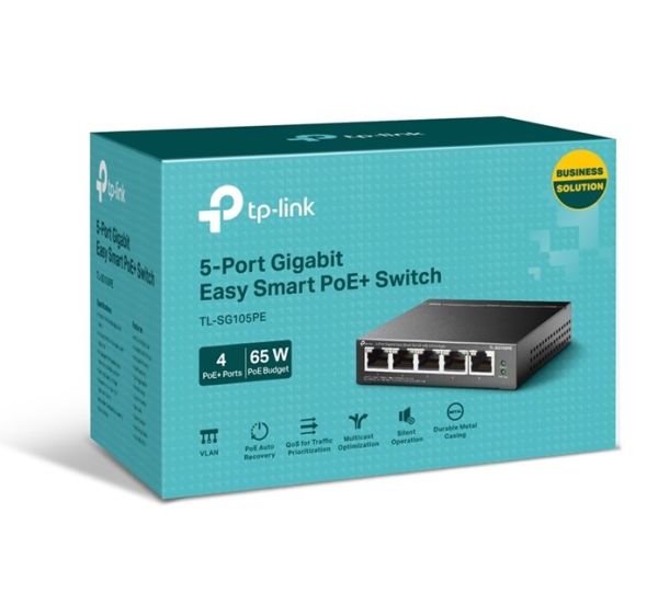 Tp-Link TL-SG105PE 5 Port Gigabit 4Port Poe Switch