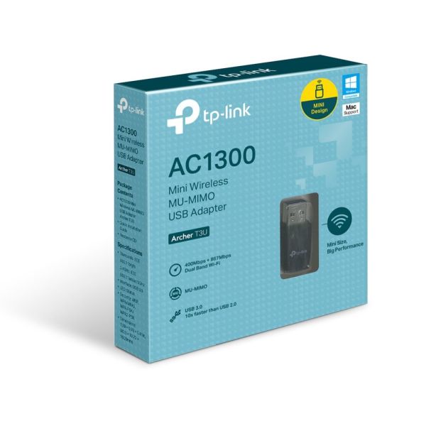 Tp-Link Archer T3U 1300Mbps Dualband USB Adaptör
