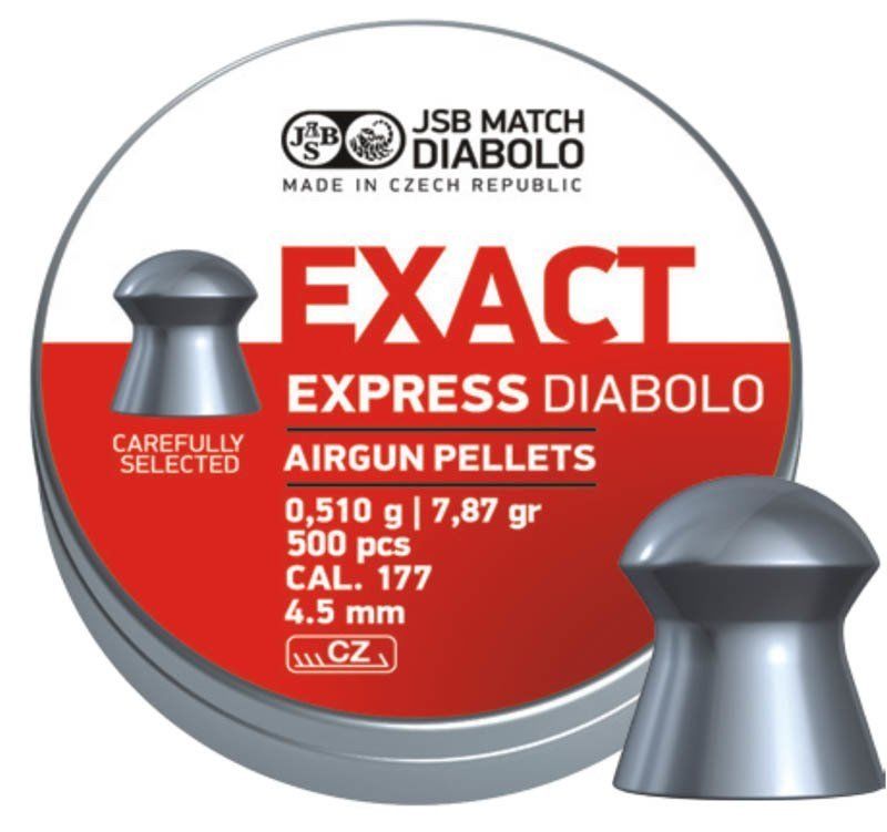 JSB DIABOLO EXACT EXPRESS 4.51 MM 7.87gr HAVALI SACMA
