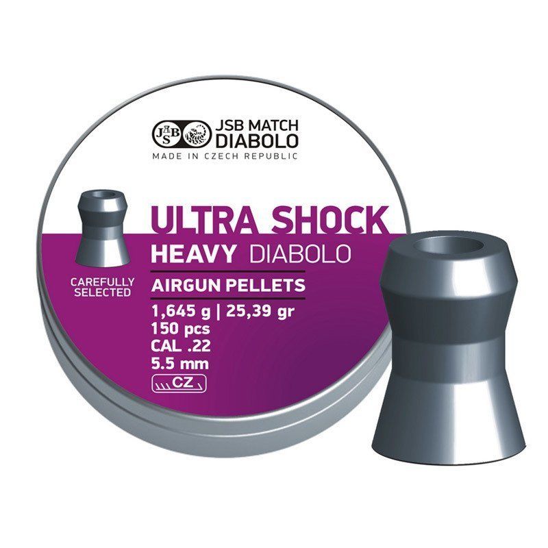 JSB ULTRA SHOCK HEAVY 5.52 MM HAVALI SACMA-25.39gr