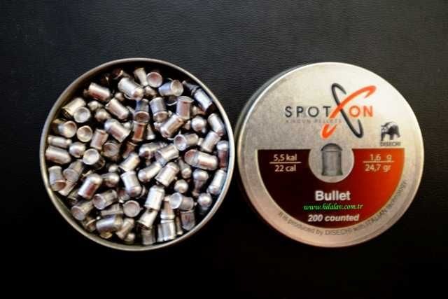 SpotOn Bullet 5,5 mm 24.7 Gr Havalı Tüfek Saçması
