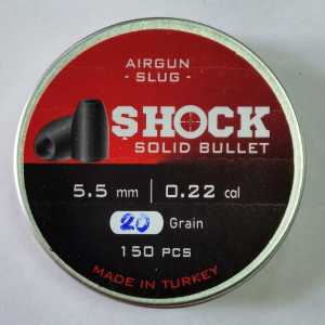 Shock Solid Bulled 5.5mm 20grain