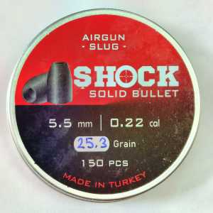 Shock Solid Bulled 5.5mm 25.3grain