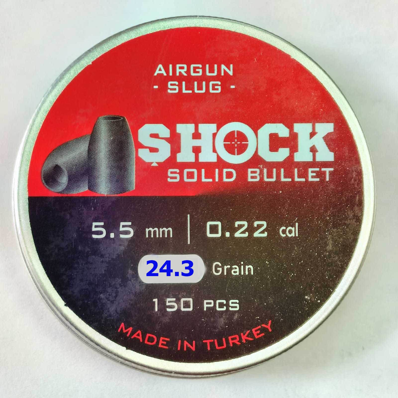 Shock Solid Bulled 5.5mm 24.3grain