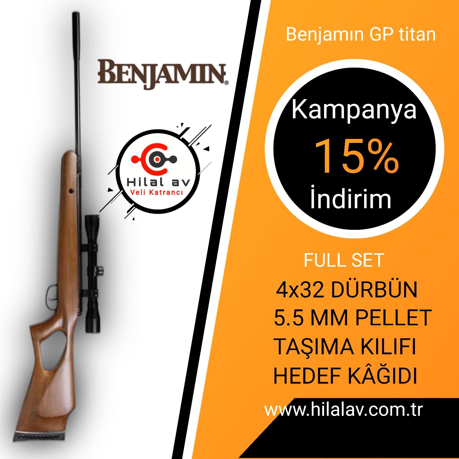 Benjamin  Titan GP Havalı Tüfek  5.5  BW8M22NP