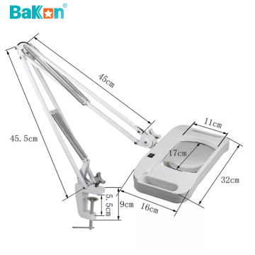 Bakon BK500D-8X LED Akrobat Büyüteç