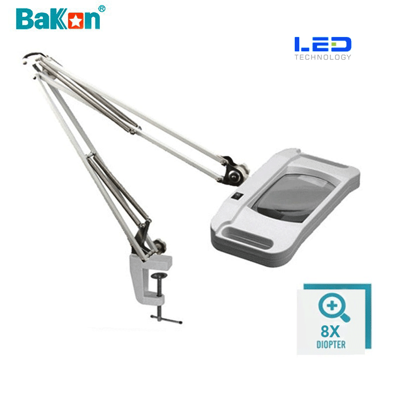 Bakon BK500D-8X LED Akrobat Büyüteç