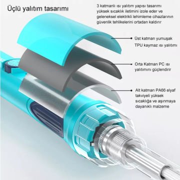 Bakon BK609D 90W Dijital Ekran Kalem Havya