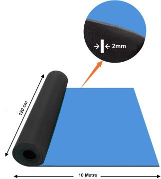 Bakon BK123 ESD Mavi Örtü 120cmX10mt Kalınlık 2mm