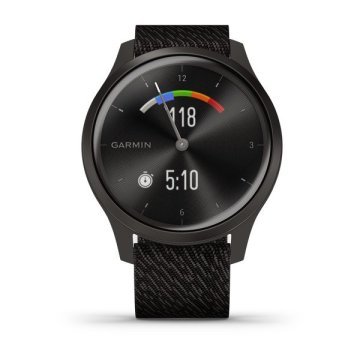 Garmin Vivomove Style Grafit Siyah Akıllı Saat-Dokuma Naylon Kayış