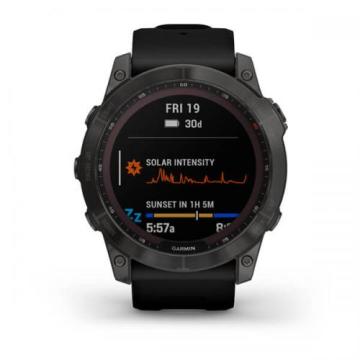 Garmin fenix 7X Sapphire Solar - Karbon Gri DLC Titanyum