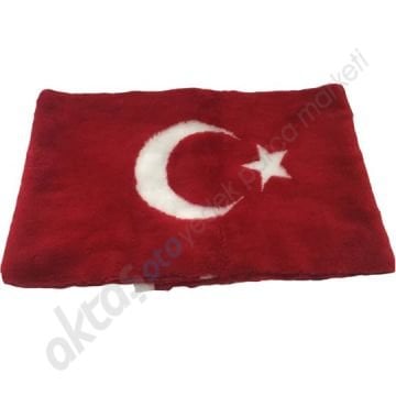 Göğüs Pelüşü Ön Arka Uyumlu Üniversal Türk Bayrağı