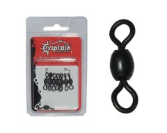 Captain 5008 Rulmanlı Crane Fırdöndü 6'lı Paket Mat Black