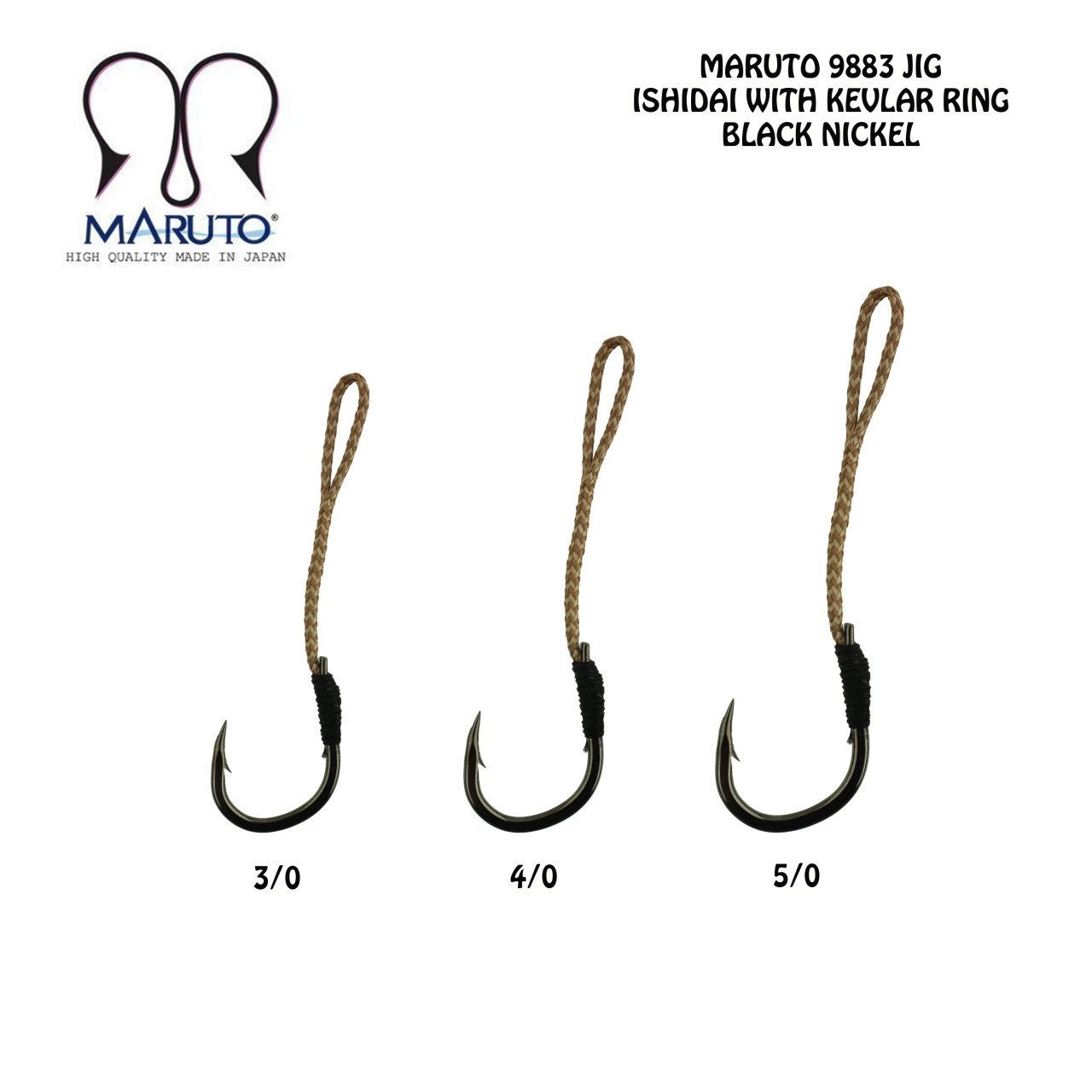 Maruto 9883 Siyah Nikel Jig İğnesi