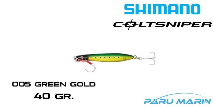 Shimano Iwashi Rocket 40gr. GREEN GOLD 005