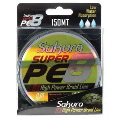 Sakura Super PE Braided 8Kat 150M UHMW Örgü İp Misina