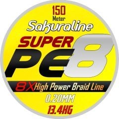 Sakura Super PE Braided 8Kat 150M UHMW Örgü İp Misina