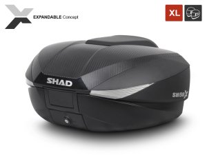 Shad SH58X Arka Çanta Siyah Carbon (Genişleyebilen Model)