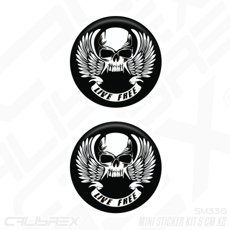 Calibrex Mini Sticker Skull SM336