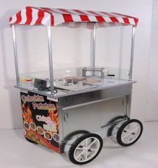 Tekerlekli Çubukta Patates Arabası (Model Side) 60x100 TÜPLÜ MODEL