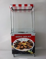 Isıtmalı Midye Dolma Arabası (Model İstinye) 50x70