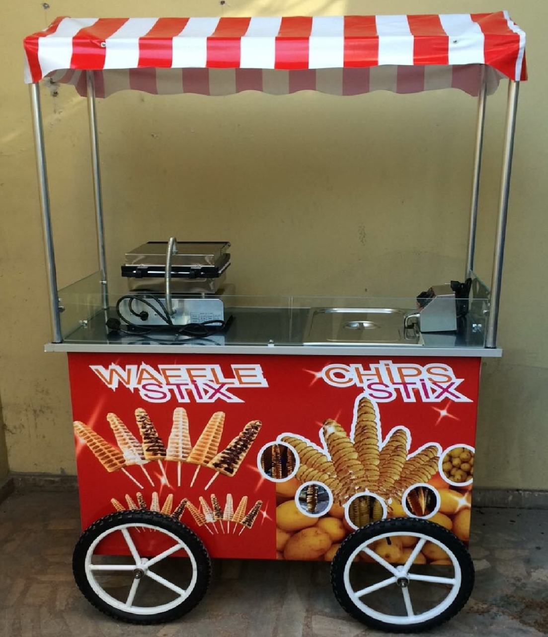 Çubukta Patates ve Çubukta Waffle Arabası (Model Sivas) 60x120