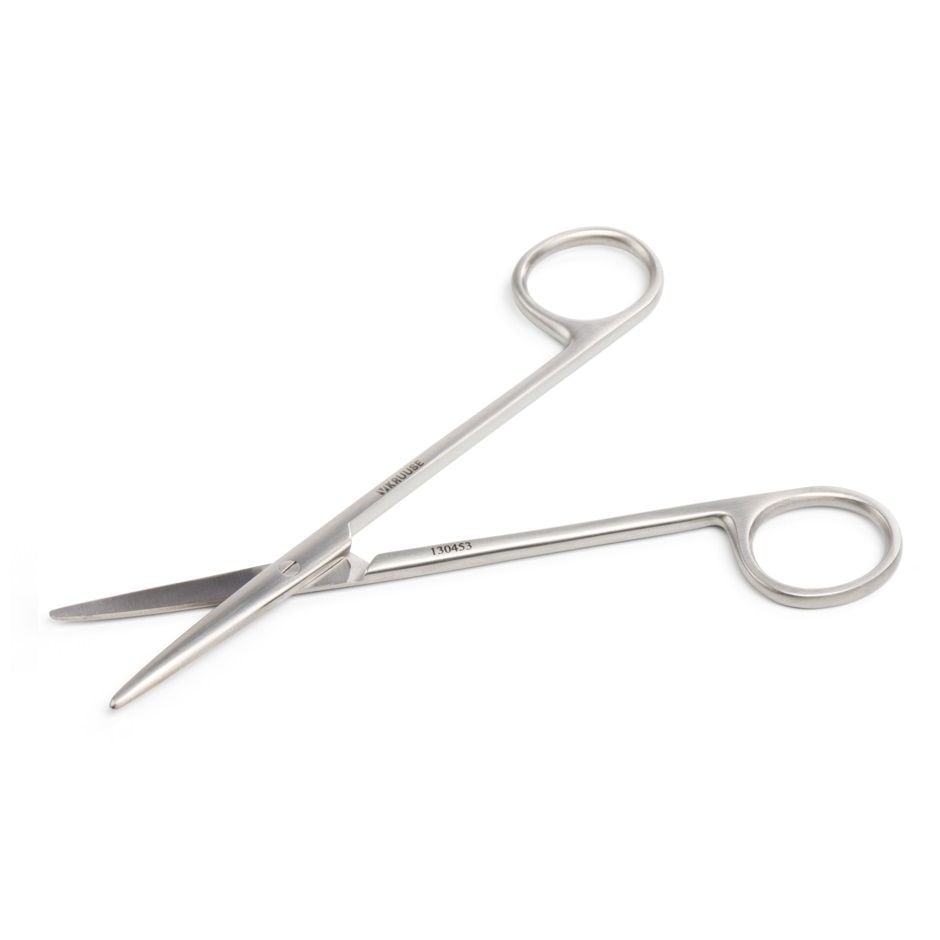 Kruuse-Vet Metzenbaum Makas. 14,5 cm / 5.7, Künt / Künt. Düz