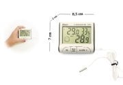 Diwu Termometre-Higrometre DC103 (Nem ve Sıcaklık Ölçer) Problu. İç Dış Min Max