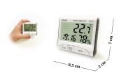 Diwu Termometre-Higrometre DC102 (Nem ve Sıcaklık Ölçer) Saatli