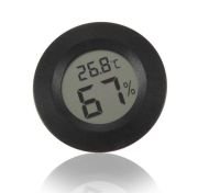 Termometre - Higrometre. Dijital. Panel Tip. Yuvarlak (Nem ve Sıcaklık Ölçer)