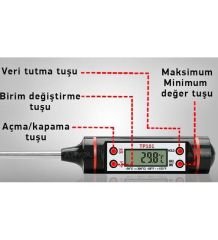 Gesi TP101 Daldırma Sıvı Termometresi 15 cm