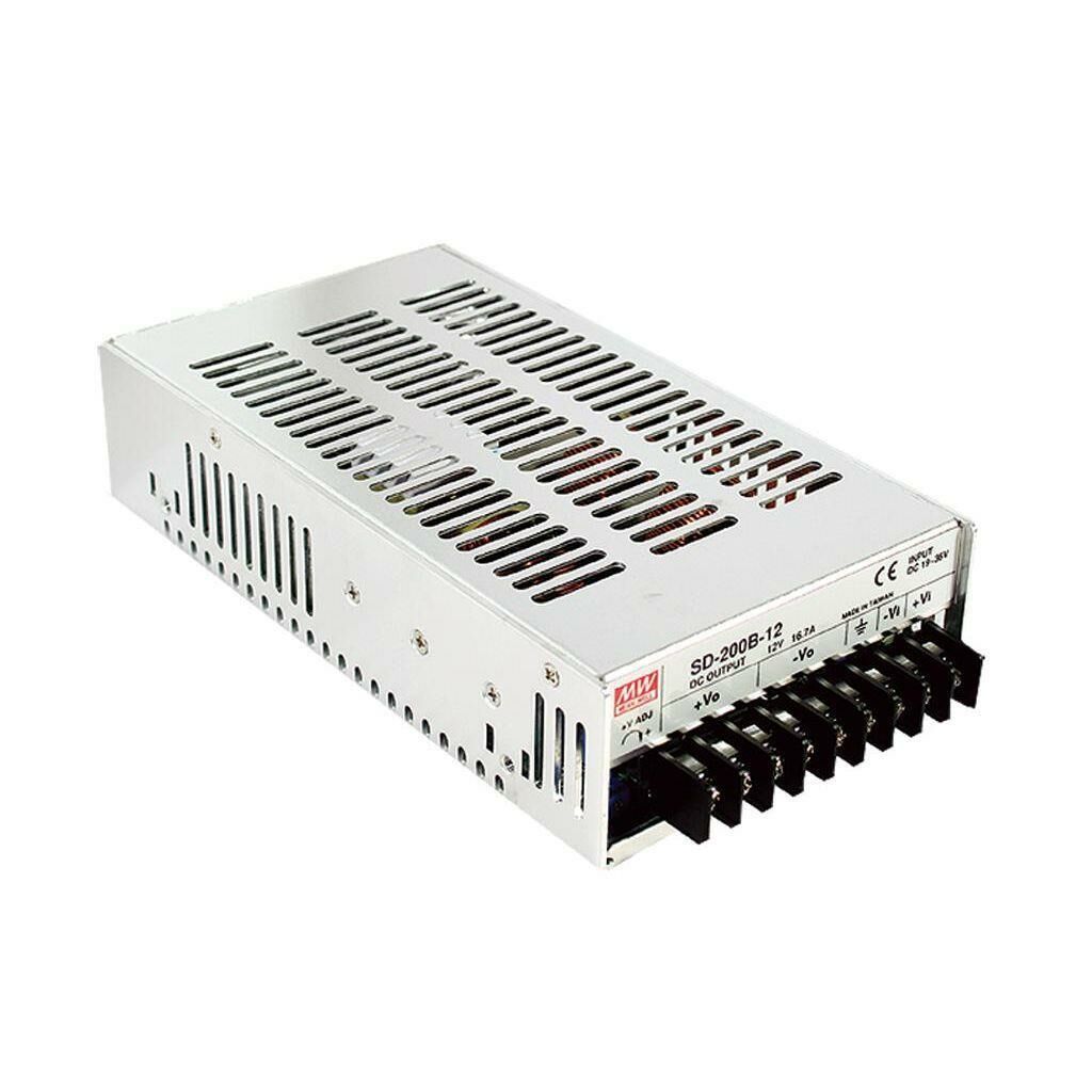 MEAN WELL SD-200C-12 Metal Kasa Converter 36-72Vdc girişi; 16.7A'da çıkış