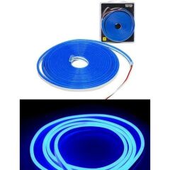 12 V 6 MM Neon Led Mavi 5mt