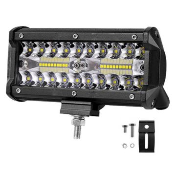 Beyaz Led Off Road Çift Sıra Sis Farı Çalışma Lambası 40 Led 12-30V 40W