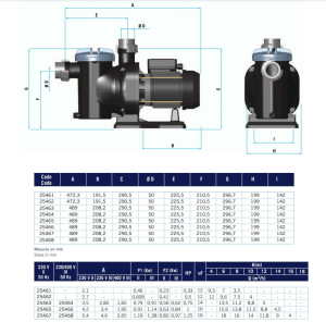 Astral Havuz Pompası Sena 1/2 Hp 220 Volt