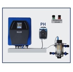 Salt İonic PH 12Gr/h pH Ölçüm ve Kontrollü (0-40m3 Havuzlar için) Komple Set