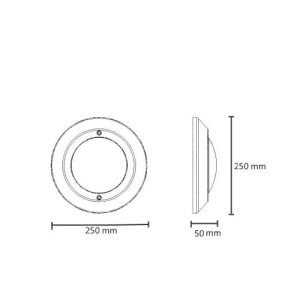 Sıva Üstü Led Flat Havuz Lambası (Mavi Işık)