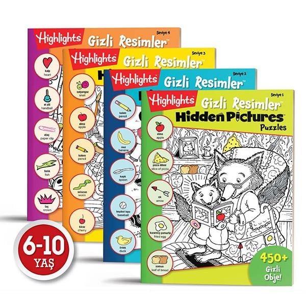 Hidden Pictures Gizli Resimler 4'lü Set