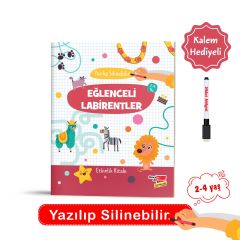 2-4 Yaş Yaz Sil Eğlenceli Labirentler