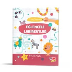 2-4 Yaş Yaz-Sil Etkinlik Kitabı Seti (Eğlenceli Labirentler, Mantıksal Düşünme Becerileri ve Dikkat, Eğitici Çizgiler)