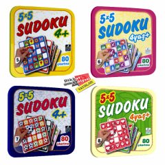 4 Yaş 5X5 Sudoku 4'lü Set