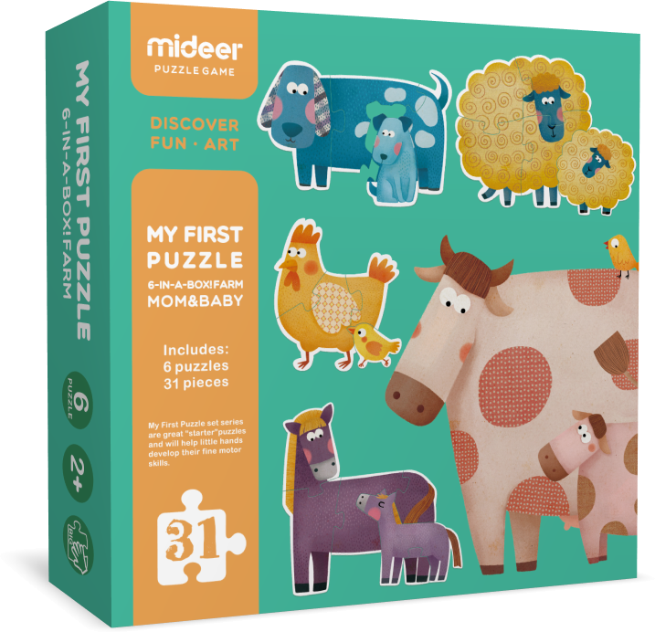MiDeer My First Puzzle - Mom & Baby-İlk Yapbozum - Anne ve Bebek