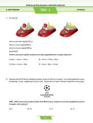 8.Sınıf Zihin Çalıştıran Eğlenceli Kanguru Matematik Soruları